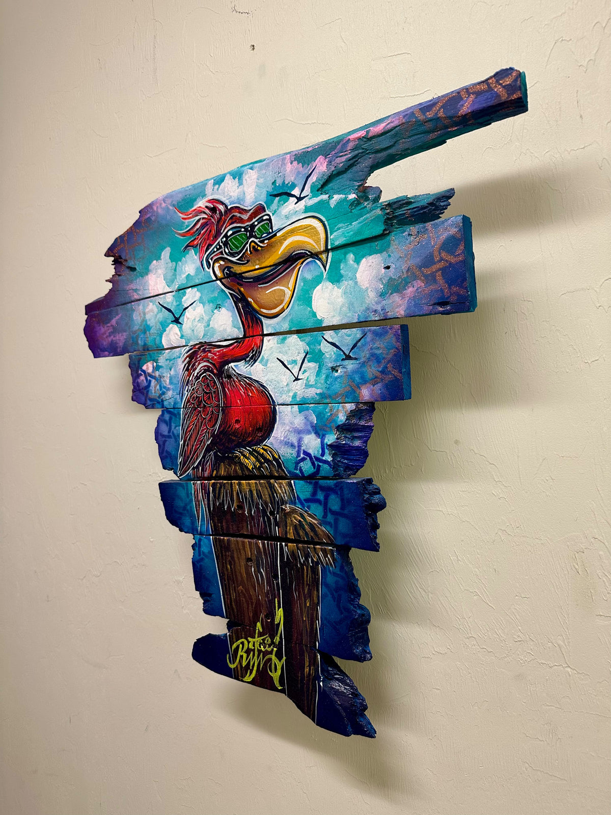 Pedro, the pink pelican
