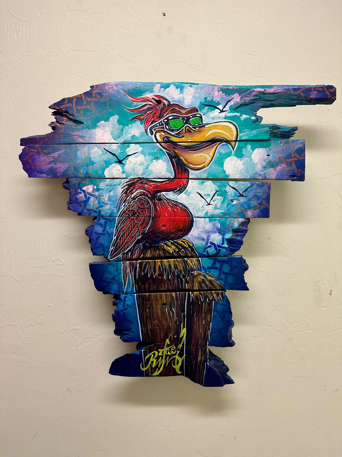 Pedro, the pink pelican