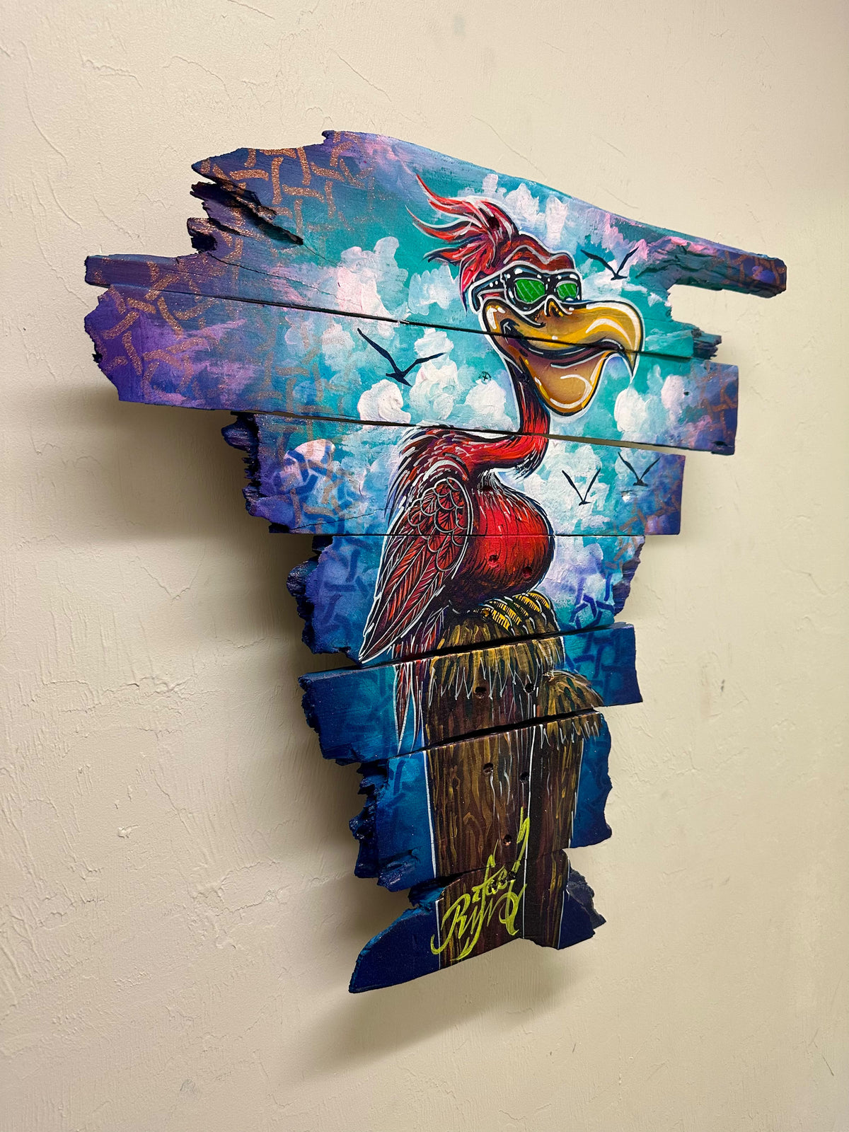Pedro, the pink pelican