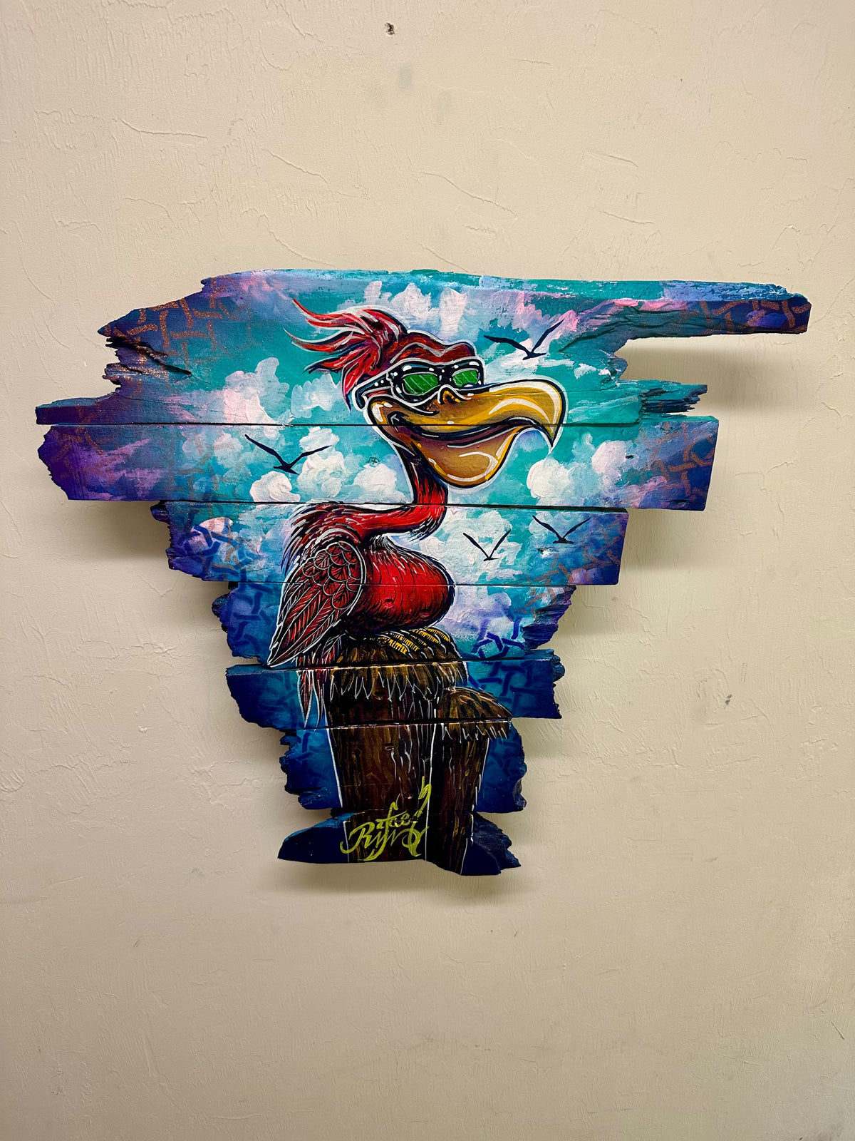 Pedro, the pink pelican
